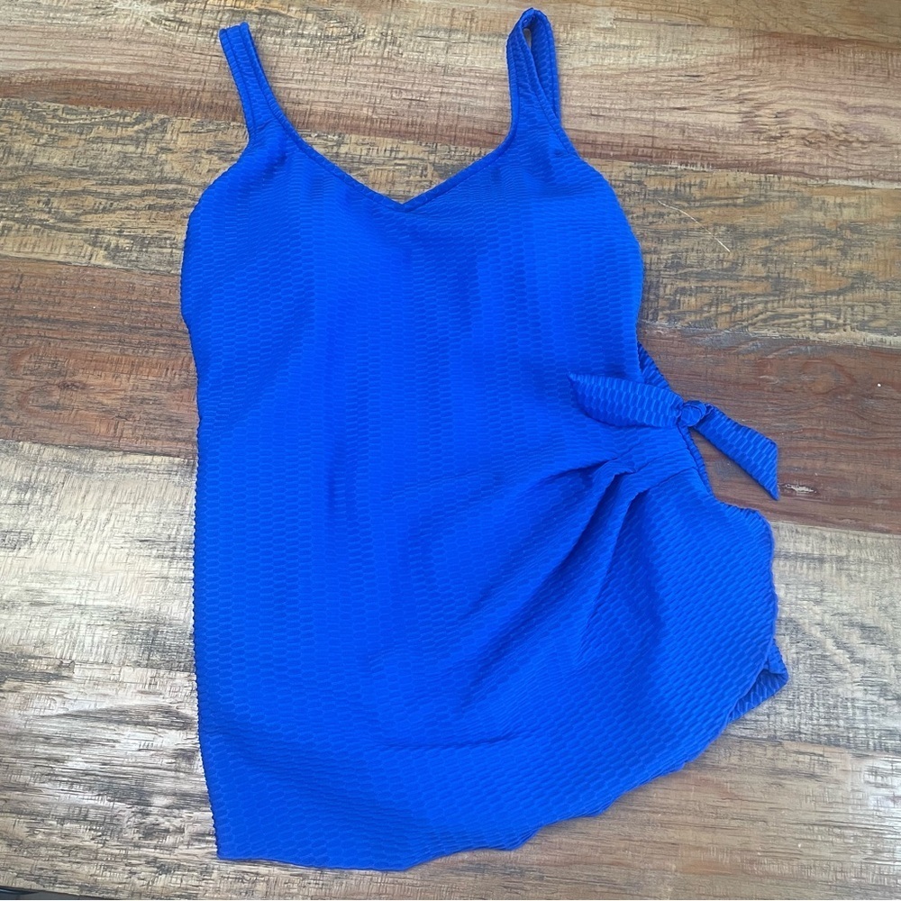 Maxine of Hollywood one piece swimsuit blue